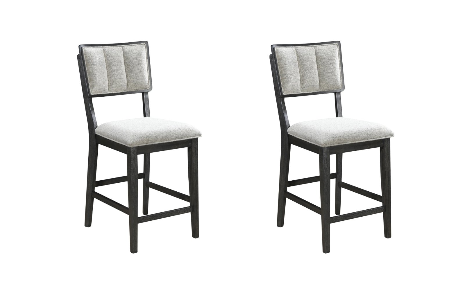 Cline Light Gray Counter Height Dining Chair Set of 2