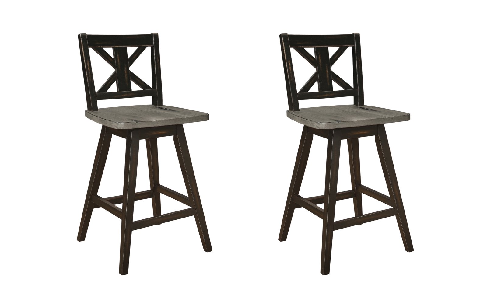 Amsonia Black Bar Stool Set of 2