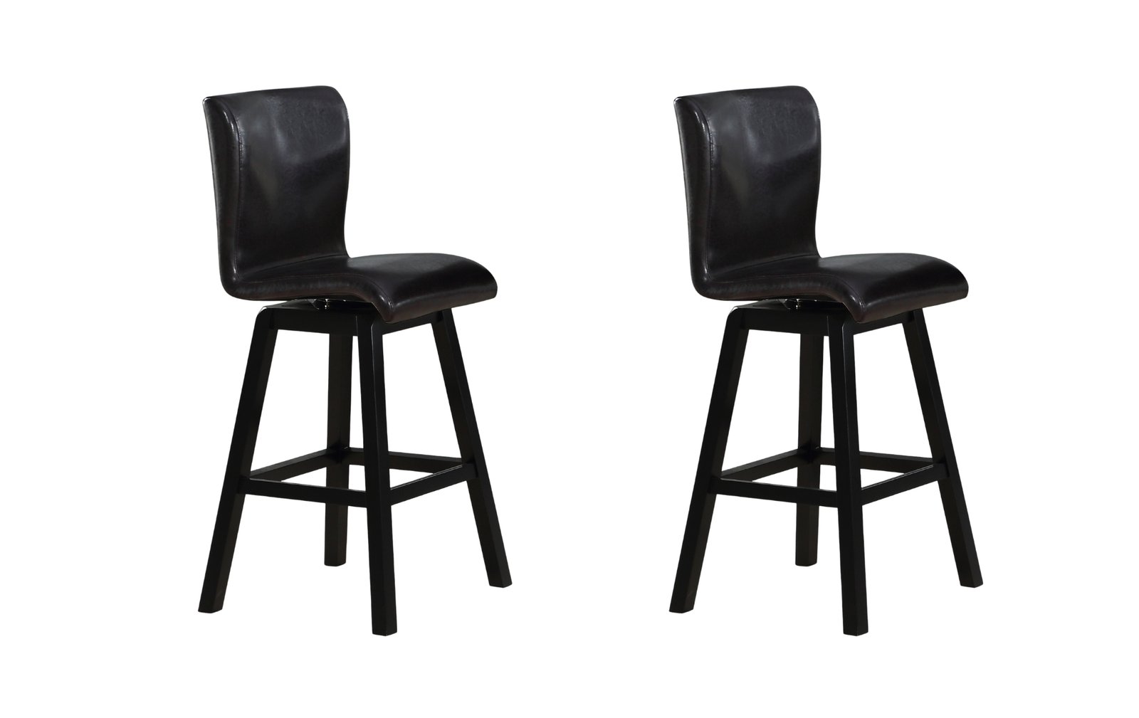 Hillshaw Dark Brown Bar Stool Set of 2