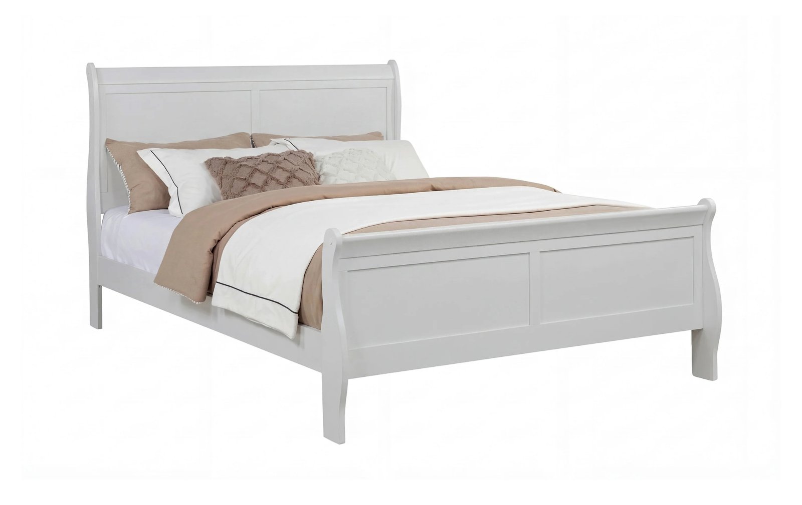 Louis White Full Bed
