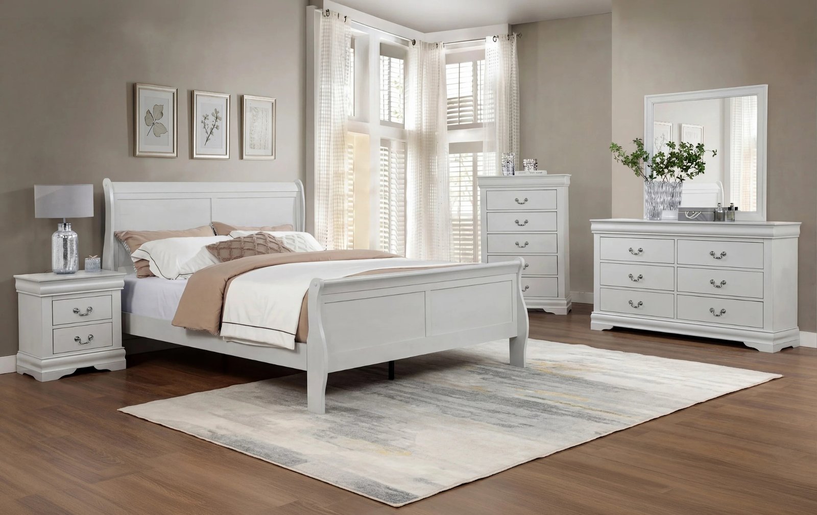 Louis Philip Greige Youth Bedroom Set