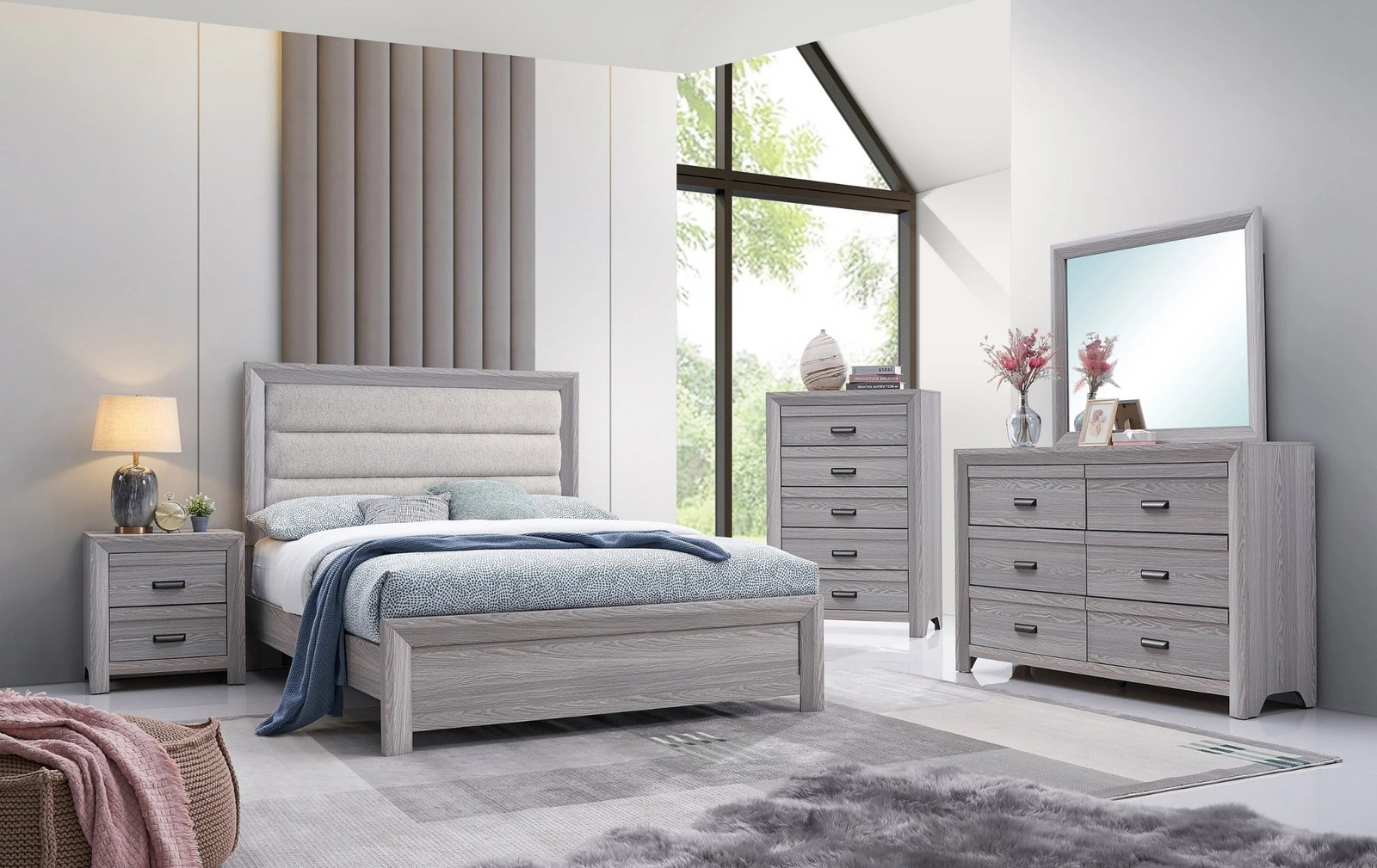 Adelaide Gray Twin Bedroom Set