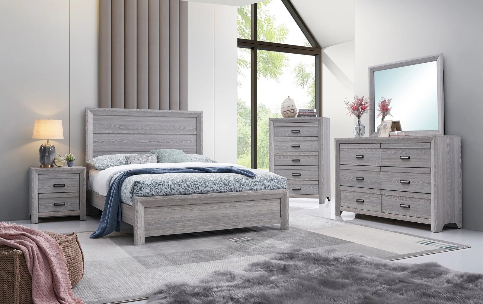 Contemporary Twin Bedroom Set