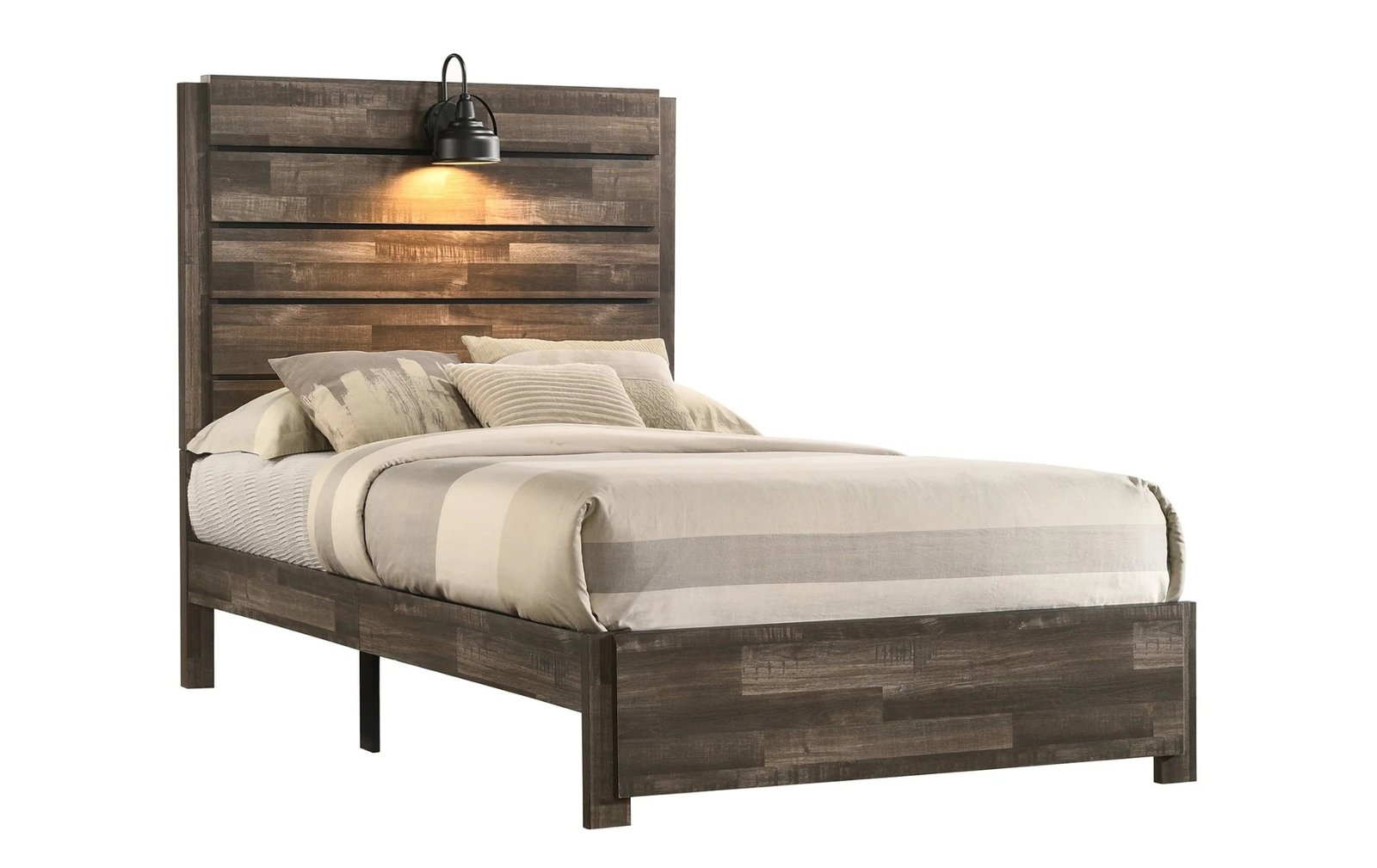 Carter Rustic Brown Panel Full Bed