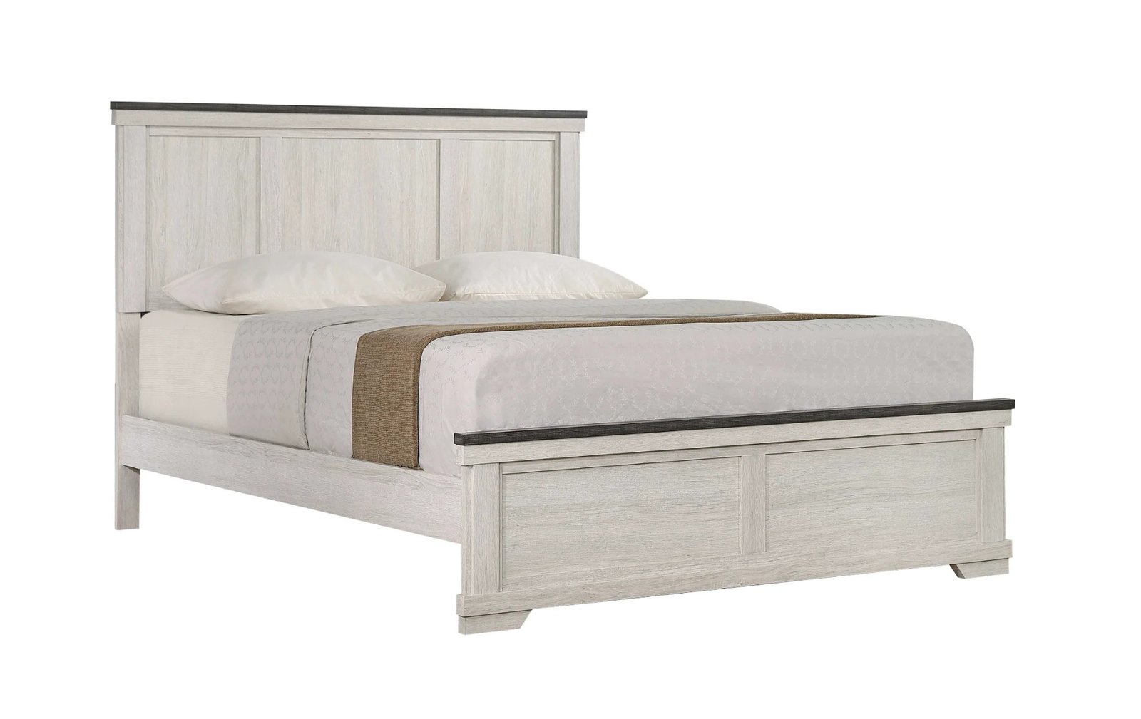 Leighton Whitewash Full Bed