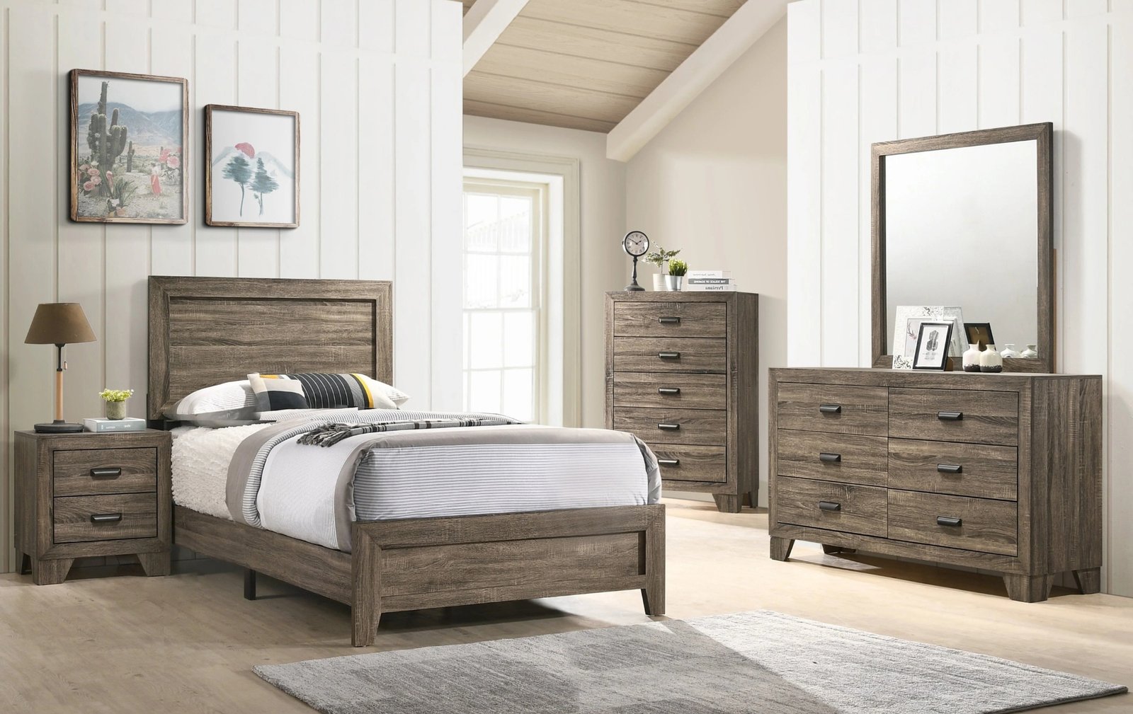 Millie Brown Twin Bedroom Set