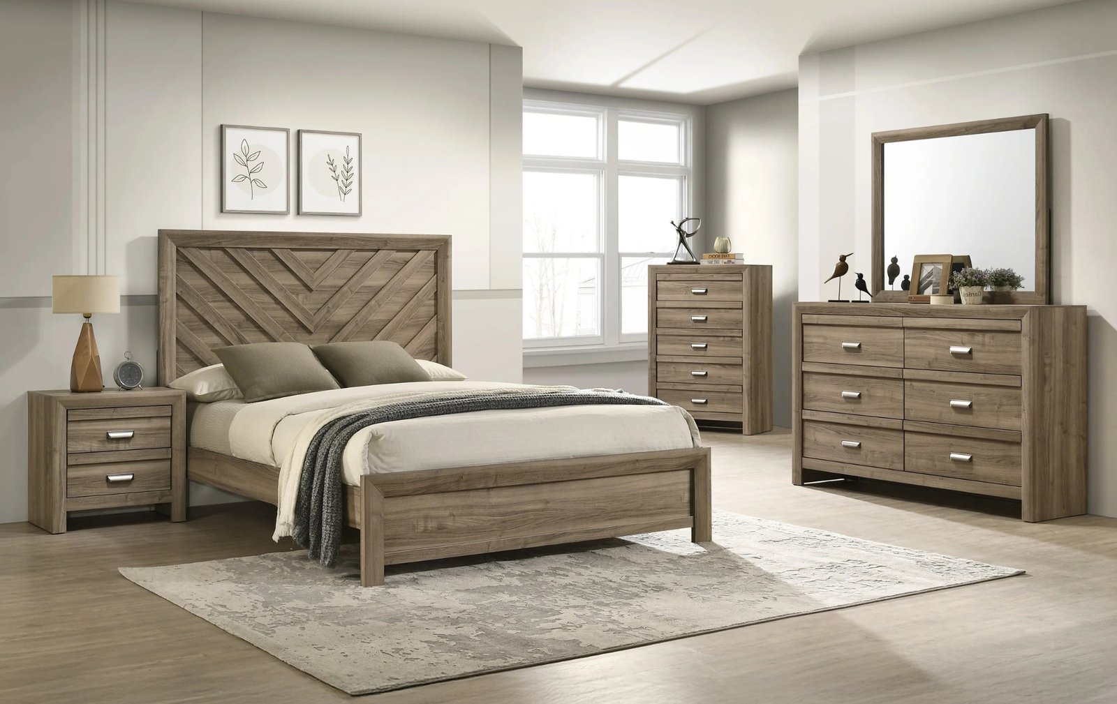 Valor Brown Twin Bedroom Set