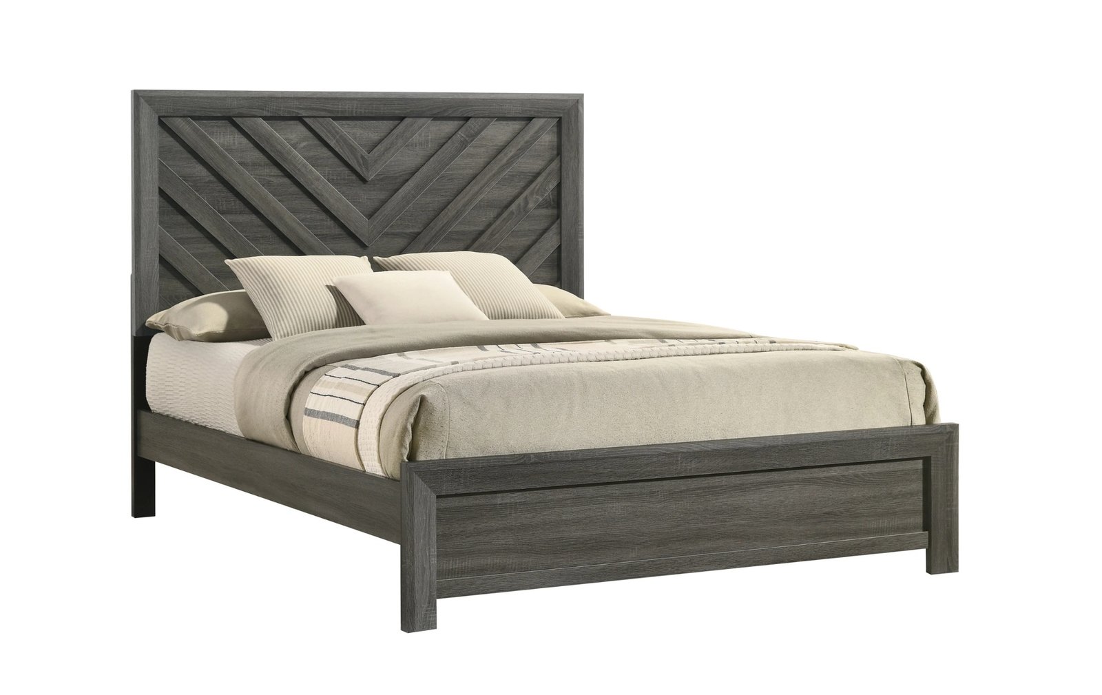 Valor Gray Chevron Full Bed