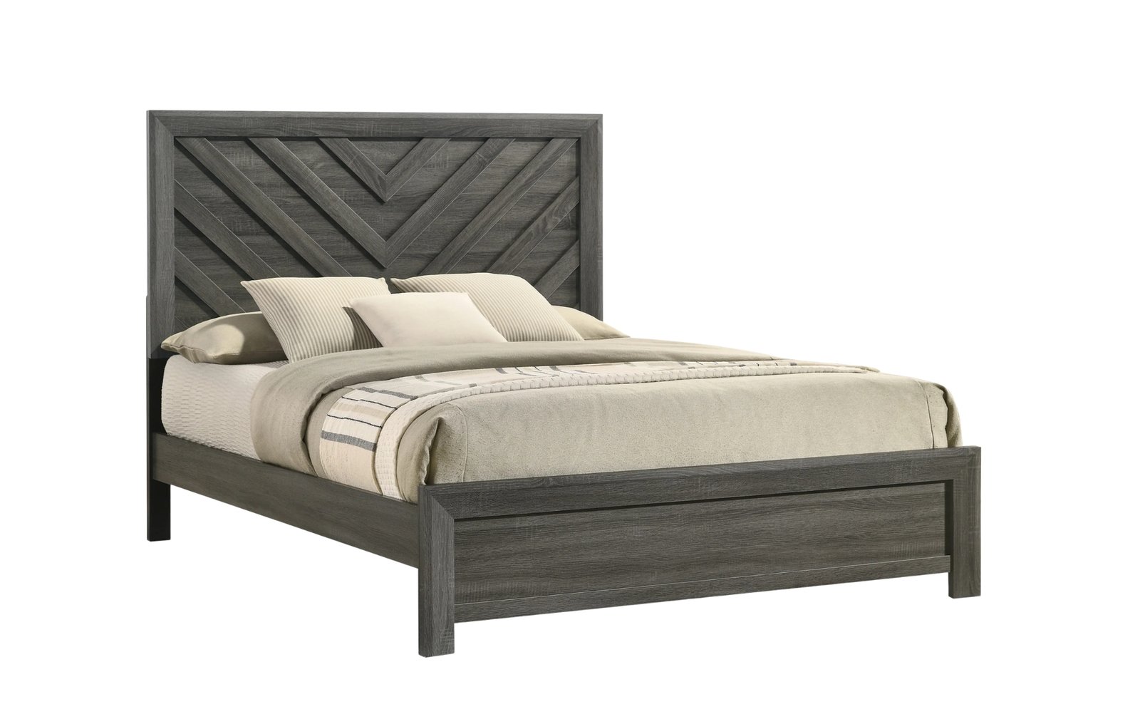 Valor Gray Chevron Full Bed