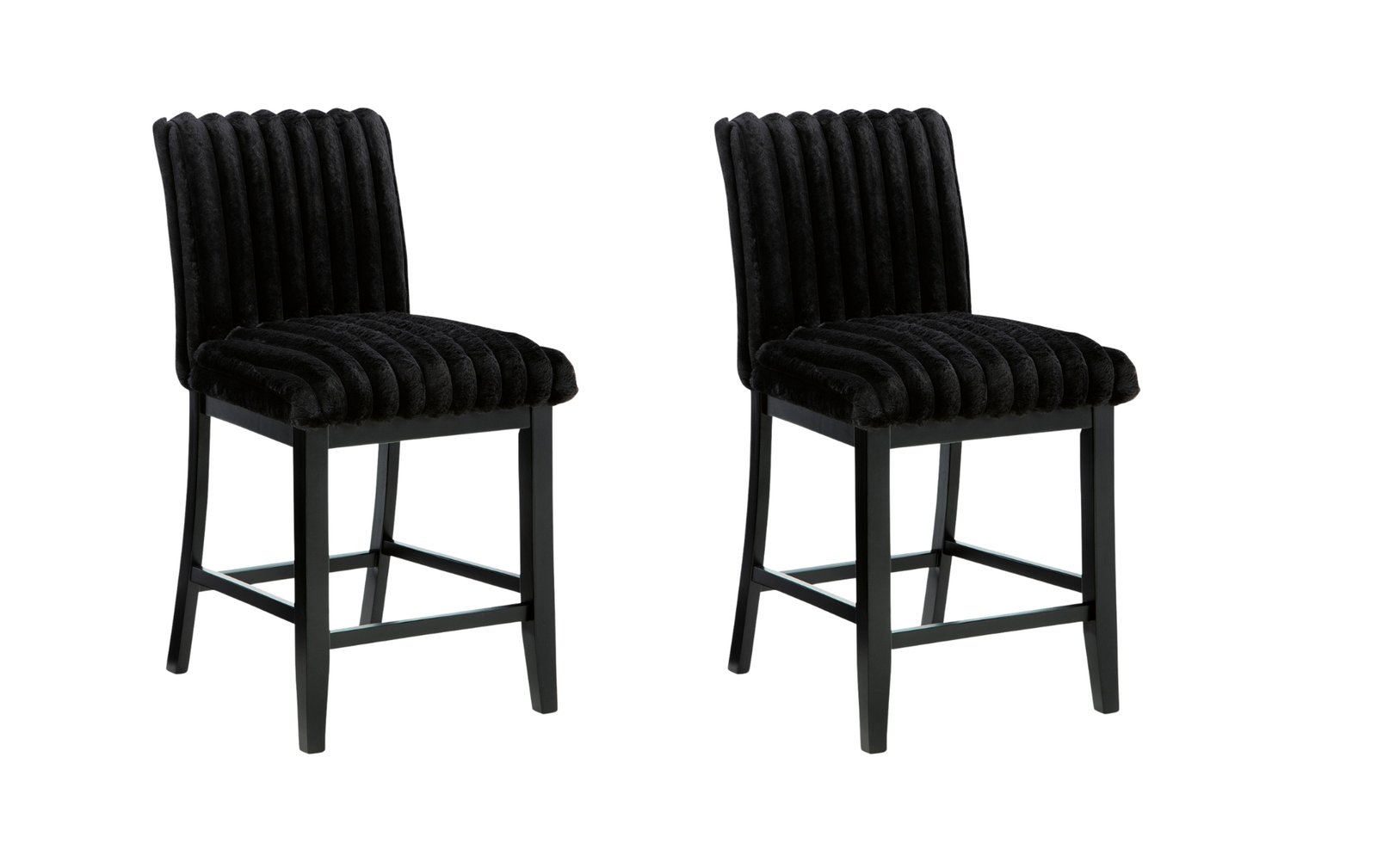 Mervannie Black Counter Height Dining Chair Set of 2