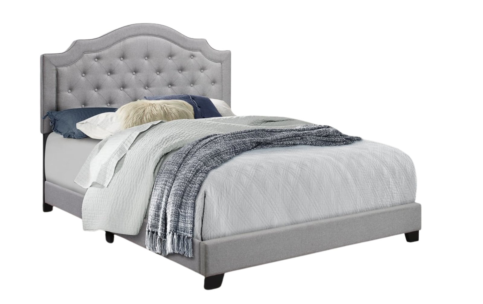 Starbed Gray Tufted Full Bed